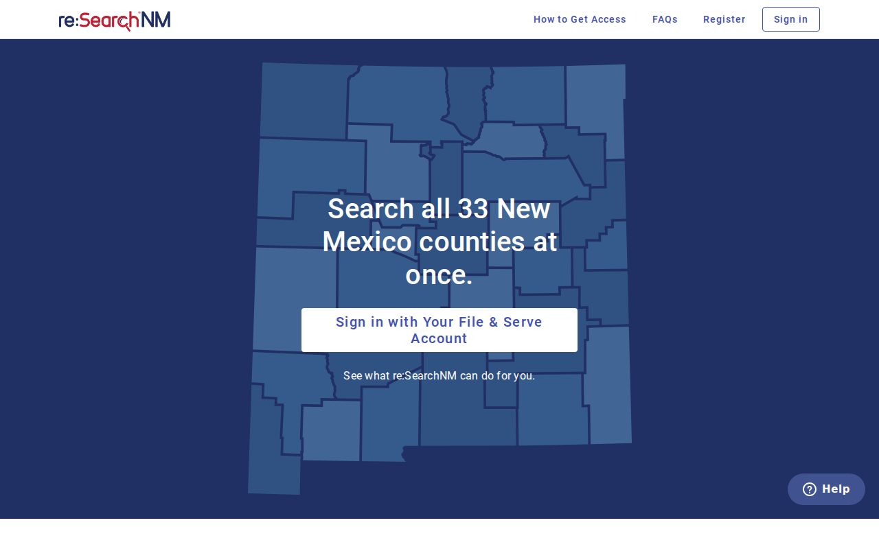 Luna County criminal court case access through re:SearchNM