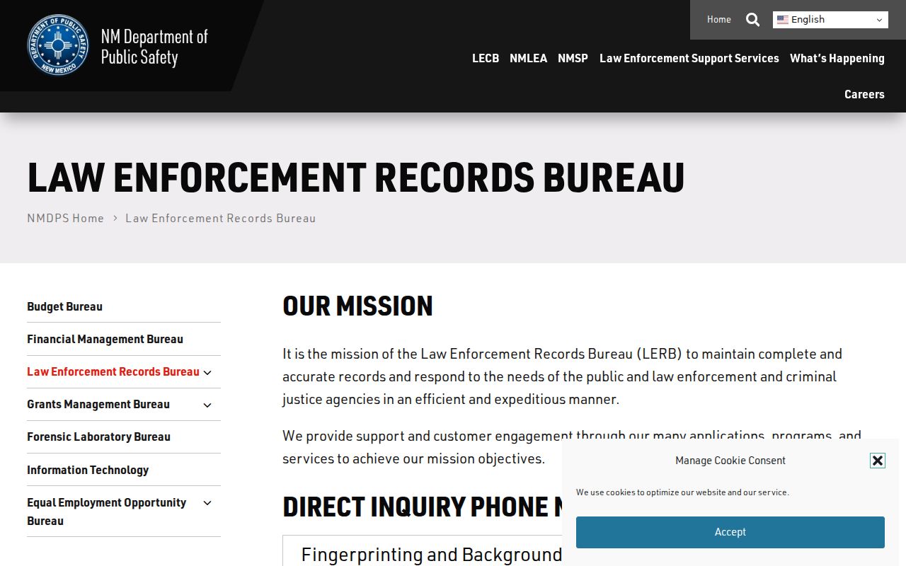 Luna County criminal history self-review through New Mexico DPS