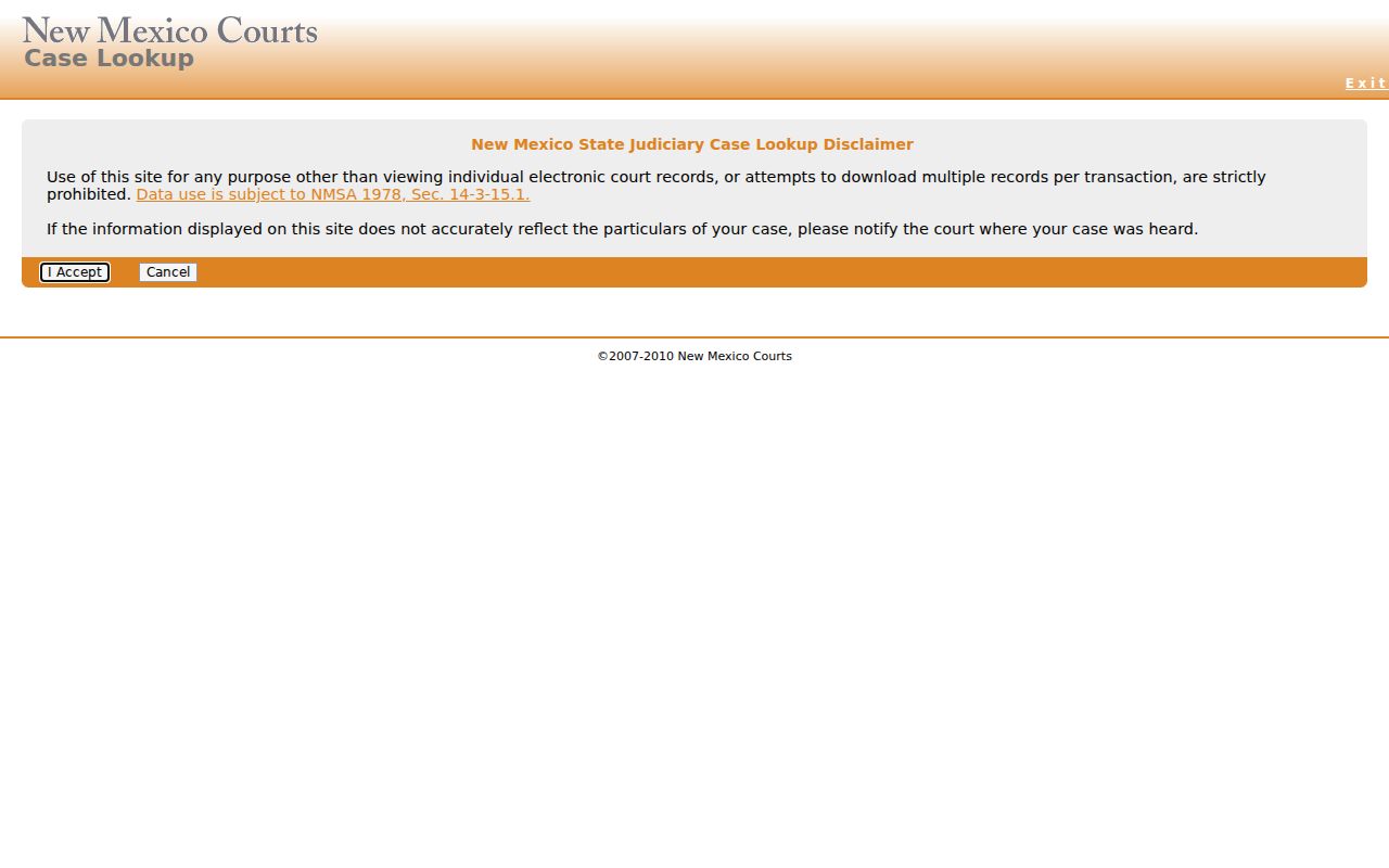 Luna County criminal court record search in New Mexico Case Lookup